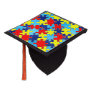 Autism Awareness-Puzzle by Shirley Taylor Graduation Cap Topper