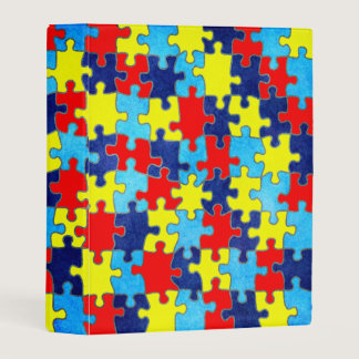Autism Awareness-Puzzle by Shirley Taylor Mini Binder
