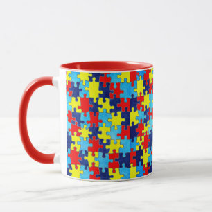 Autism Awareness-Puzzle by Shirley Taylor Mug