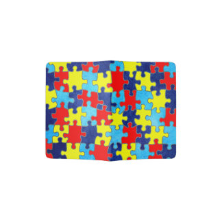 Autism Awareness-Puzzle by Shirley Taylor Passport Holder