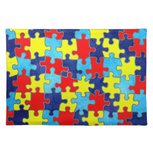 Autism Awareness-Puzzle by Shirley Taylor Placemat