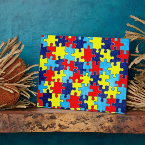 Autism Awareness_Puzzle by Shirley Taylor Plaque