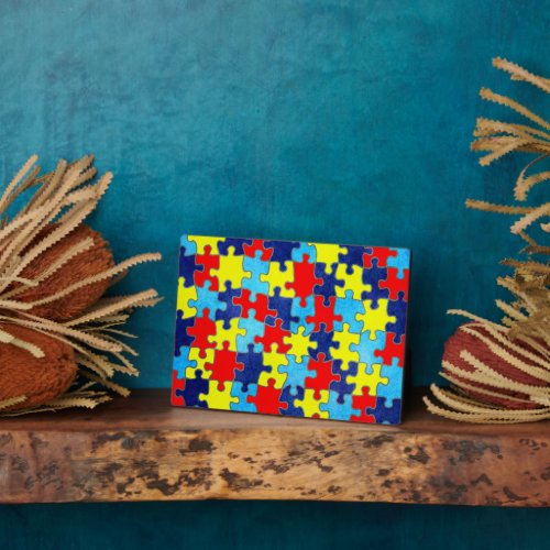 Autism Awareness_Puzzle by Shirley Taylor Plaque