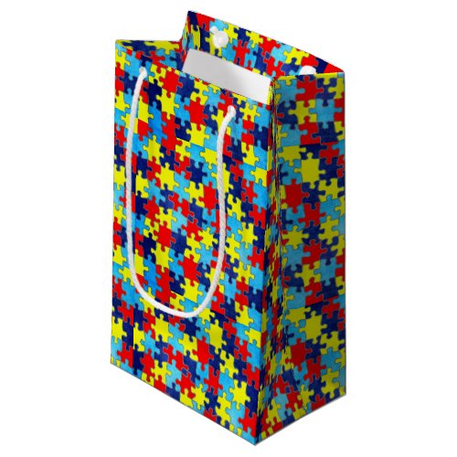 Autism Awareness_Puzzle by Shirley Taylor Small Gift Bag