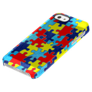 Autism Awareness-Puzzle by Shirley Taylor Permafrost iPhone SE/5/5s Case