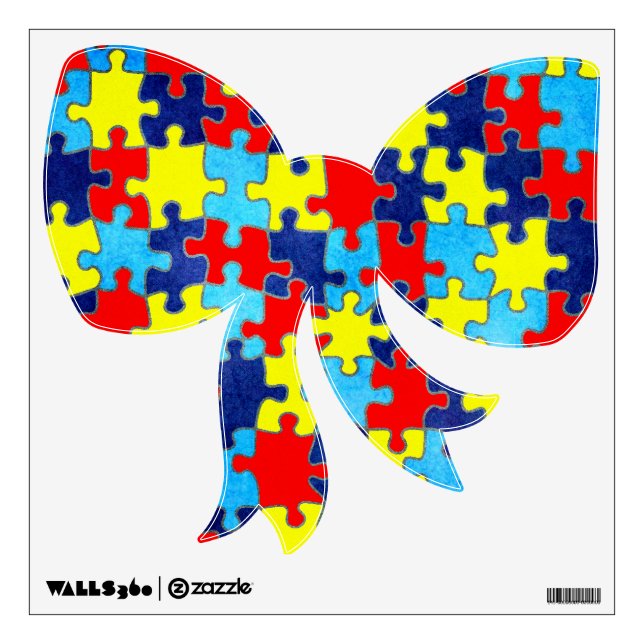 Autism Awareness-Puzzle by Shirley Taylor Wall Decal (Front)