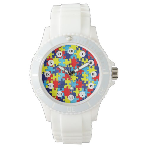 Autism Awareness-Puzzle by Shirley Taylor Watch