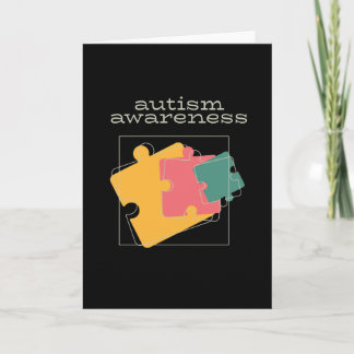 Autism Awareness Puzzle Card