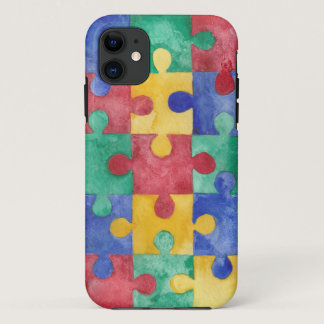 Autism Awareness puzzle case