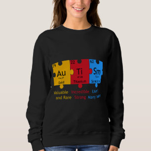 Autism Awareness Puzzle Chemical Element Sweatshirt