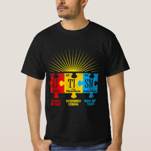Autism Awareness Puzzle Chemical Element T-Shirt14 T-Shirt