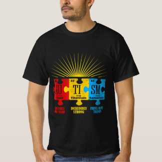 Autism Awareness Puzzle Chemical Element T-Shirt14 T-Shirt