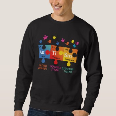 Autism Awareness Puzzle Chemical Elements Sweatshirt