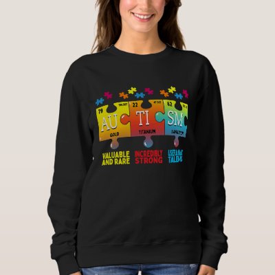 Autism Awareness Puzzle Chemical Elements Sweatshirt