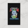 Autism Awareness Puzzle Cute Dino Autistic Kid Business Card