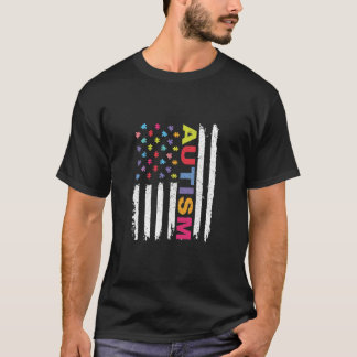 AUTISM AWARENESS - PUZZLE FLAG T Shirt