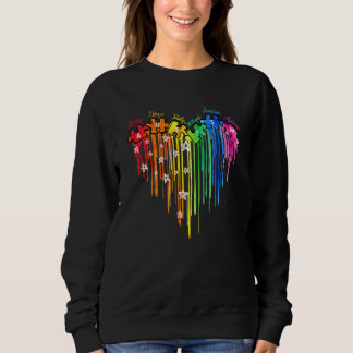 Autism Awareness Puzzle Heart Love Unique Intellig Sweatshirt