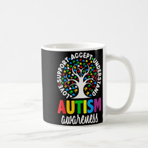 Autism Awareness Puzzle Heart Suprt Men Women Coffee Mug