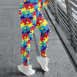 Autism Awareness Puzzle Leggings<br><div class="desc">Show your support for autism awareness with these colorful puzzle piece leggings. Made from a soft and stretchy fabric, these leggings are perfect for everyday wear while raising awareness for an important cause. They make a thoughtful gift for loved ones with autism or for anyone who wants to show their...</div>