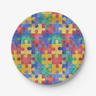 Autism Awareness Puzzle Paper Plates Autism Awareness Puzzle Paper Plates