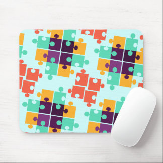 Autism Awareness Puzzle Pattern Gift Cute Summer Mouse Pad