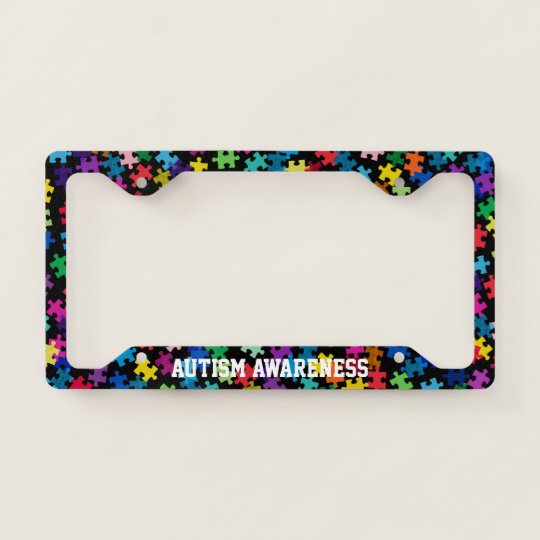 GRAPHICS & MORE Personalized Autism Awareness License Plate Frame - Custom 1 Line Text