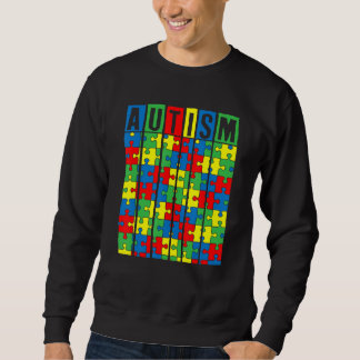 Autism Awareness Puzzle Piece Autistic Boys Girls  Sweatshirt