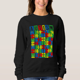 Autism Awareness Puzzle Piece Autistic Boys Girls  Sweatshirt