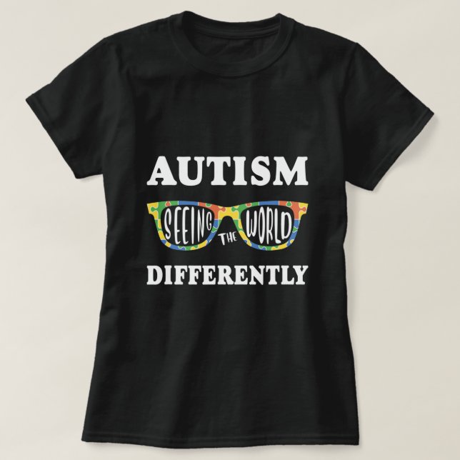 Autism Awareness Puzzle Piece Autistic T-Shirt (Design Front)