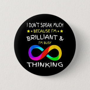 Autism Awareness Puzzle Piece Rainbow Infinity Aut Button