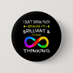 Autism Awareness Puzzle Piece Rainbow Infinity Aut Button