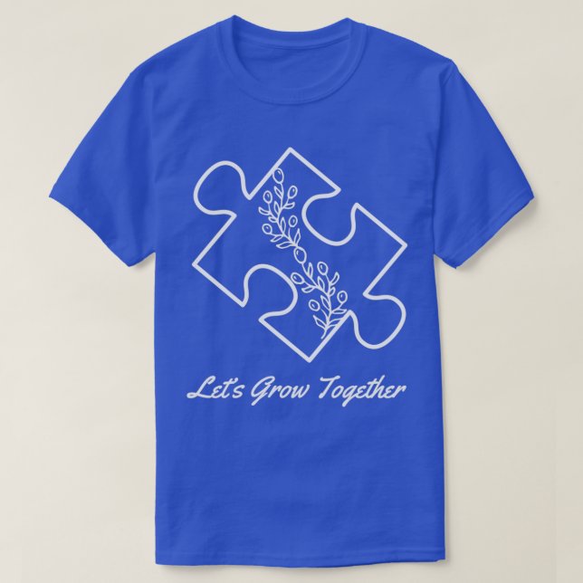 Autism Awareness Puzzle Piece T-Shirt (Design Front)