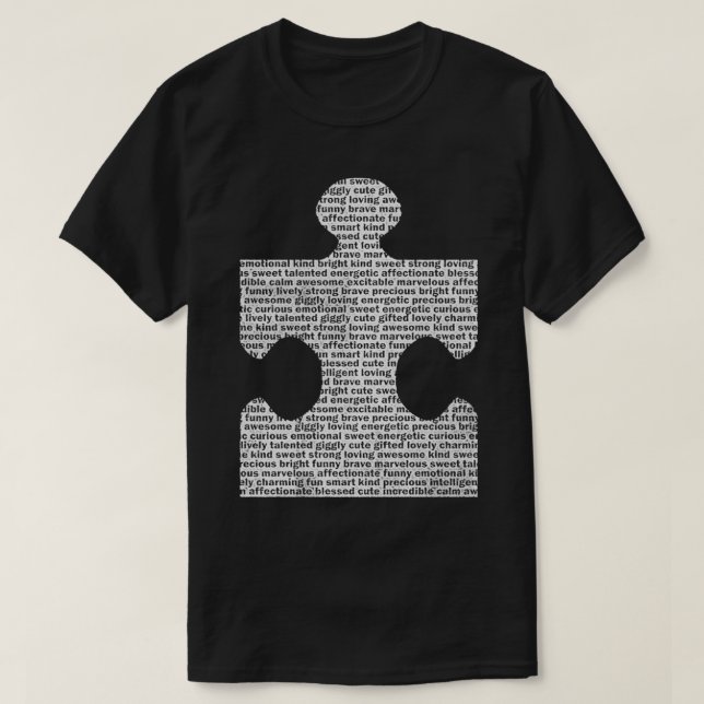 Autism Awareness Puzzle Piece T-Shirt (Design Front)