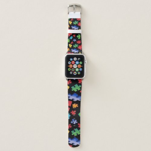 Autism Awareness Puzzle Pieces Apple Watch Band