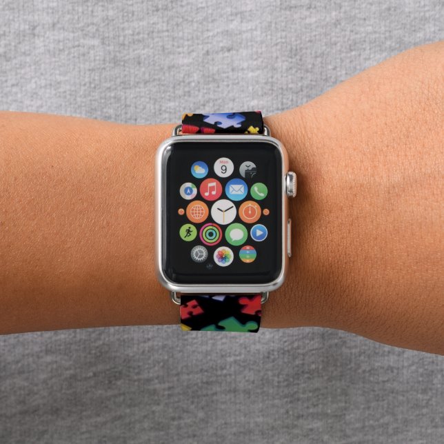 NEW Autism Awareness Apple iWatch Band Autism Awareness Puzzle Pieces Apple Watch Band | Zazzle main image 4