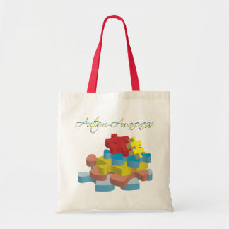 Autism Awareness Puzzle Pieces Bag