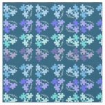 Autism Awareness Puzzle Pieces Blue Shades Fabric