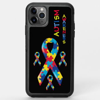 Autism Awareness Puzzle Pieces Pattern Ribbon Otterbox Symmetry Iphone 11 Pro Max Case by CaseConceptCreations at Zazzle