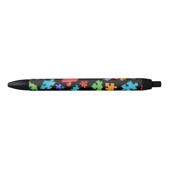 Autism Awareness Puzzle Pieces Pen (Front)