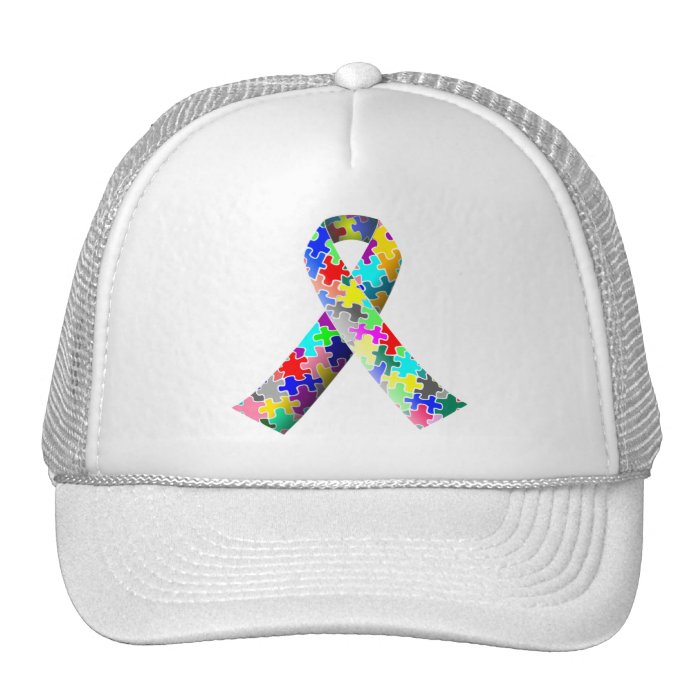 Autism Awareness Puzzle Ribbon Hat Baseball Cap