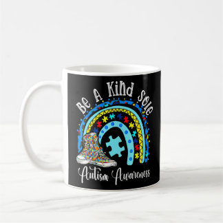 Autism Awareness Puzzle Shoes Be A Kind Sole Rainb Coffee Mug