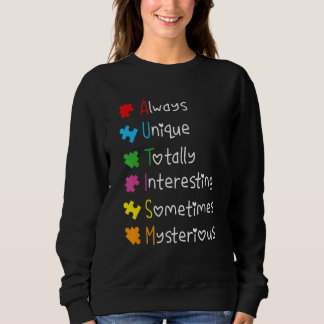 Autism Awareness Puzzle Support Autism Kids For Mo Sweatshirt