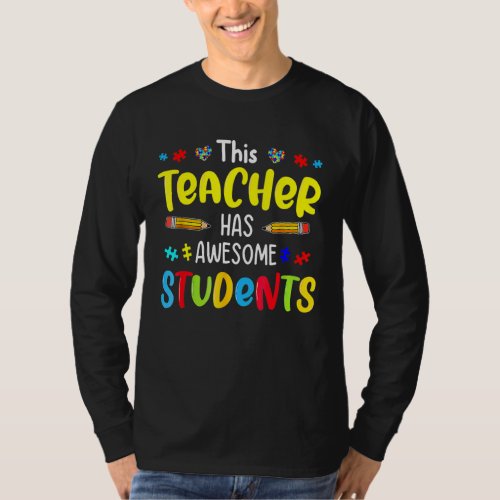 Autism Awareness Puzzle This Teacher Has Awesome S T_Shirt