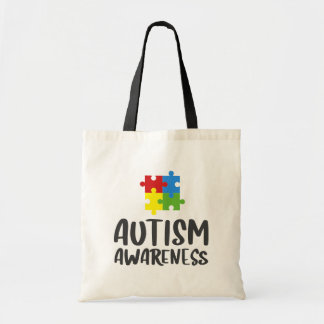 Autism Awareness Puzzle  Tote Bag