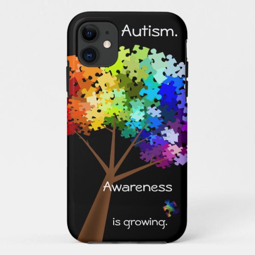 Autism Awareness Puzzle Tree iPhone 11 Case