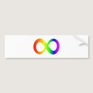 Autism Awareness Rainbow Infinity Symbol Bumper Sticker