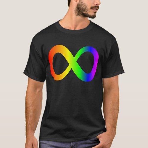 Autism Awareness Rainbow Infinity Symbol T_Shirt