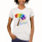 Autism Awareness Rainbow Puzzle Tree with Words
