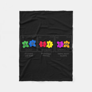 Autism Awareness Rare Strong Talent 2  Fleece Blanket