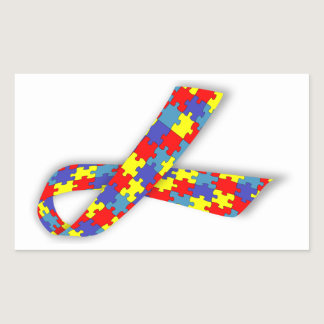Autism Awareness Rectangular Sticker